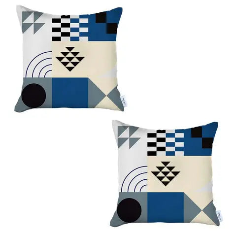 Boho-Chic Printed Jacquard Throw Pillow MIKE & Co. NEW YORK