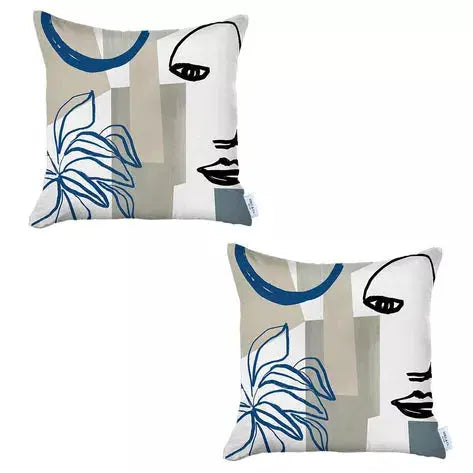 Boho-Chic Printed Jacquard Throw Pillow MIKE & Co. NEW YORK