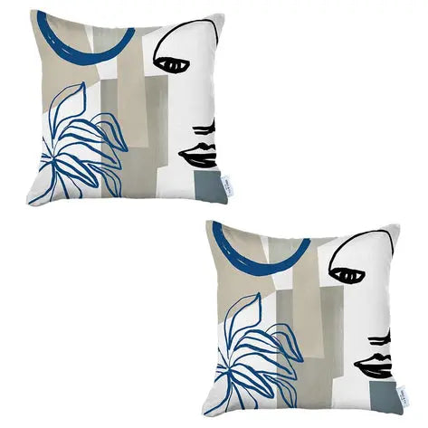Boho-Chic Printed Jacquard Throw Pillow MIKE & Co. NEW YORK