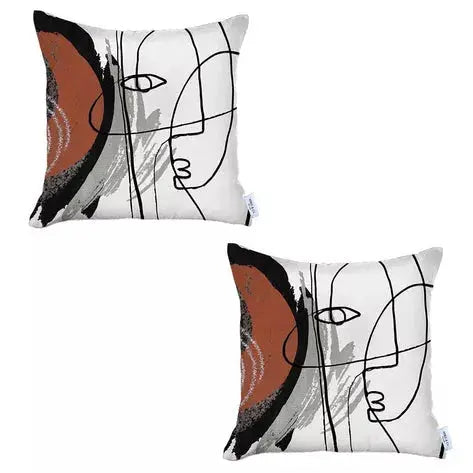 Boho-Chic Printed Jacquard Throw Pillow MIKE & Co. NEW YORK