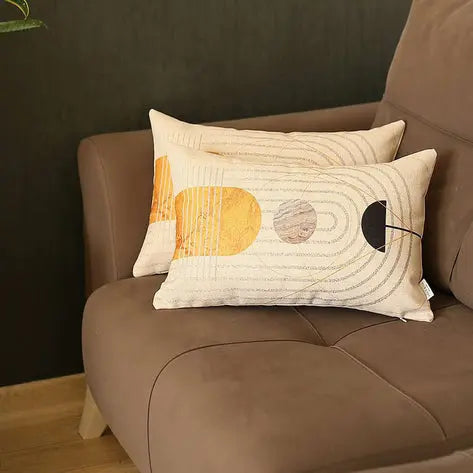 Boho-Chic Printed Jacquard Throw Pillow MIKE & Co. NEW YORK