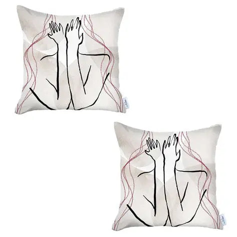 Boho-Chic Printed Jacquard Throw Pillow MIKE & Co. NEW YORK