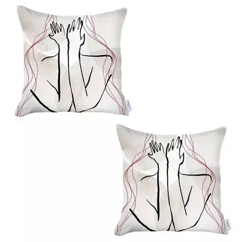 Boho-Chic Printed Jacquard Throw Pillow MIKE & Co. NEW YORK