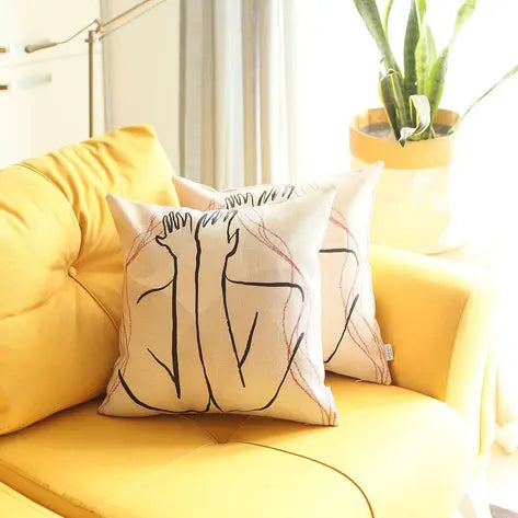 Boho-Chic Printed Jacquard Throw Pillow MIKE & Co. NEW YORK