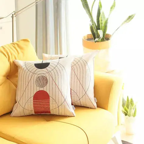Boho-Chic Printed Jacquard Throw Pillow MIKE & Co. NEW YORK
