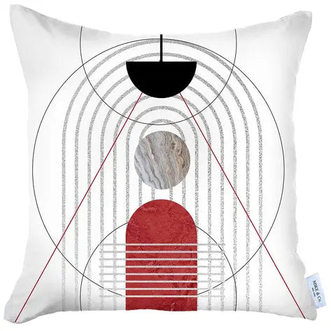 Boho-Chic Printed Jacquard Throw Pillow MIKE & Co. NEW YORK