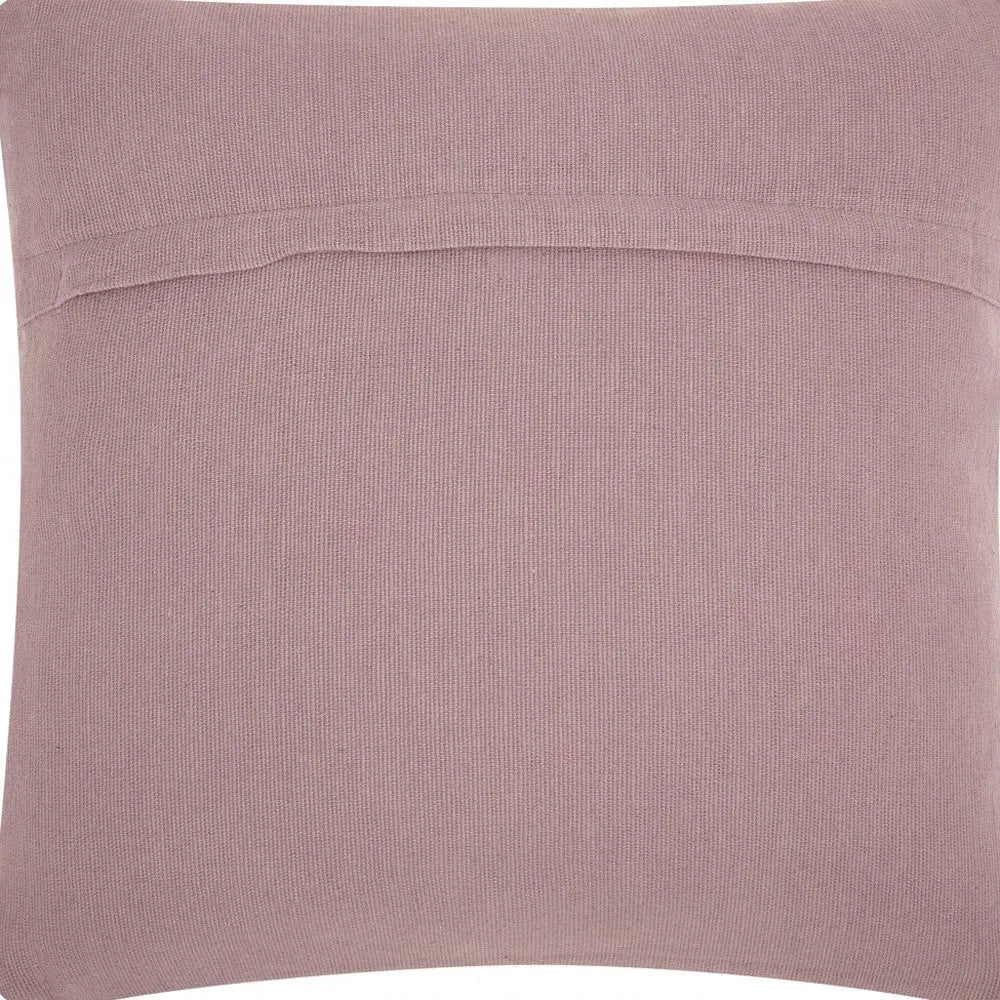 Boho Pale Purple Textural Chevron Throw Pillow GreatEagleInc