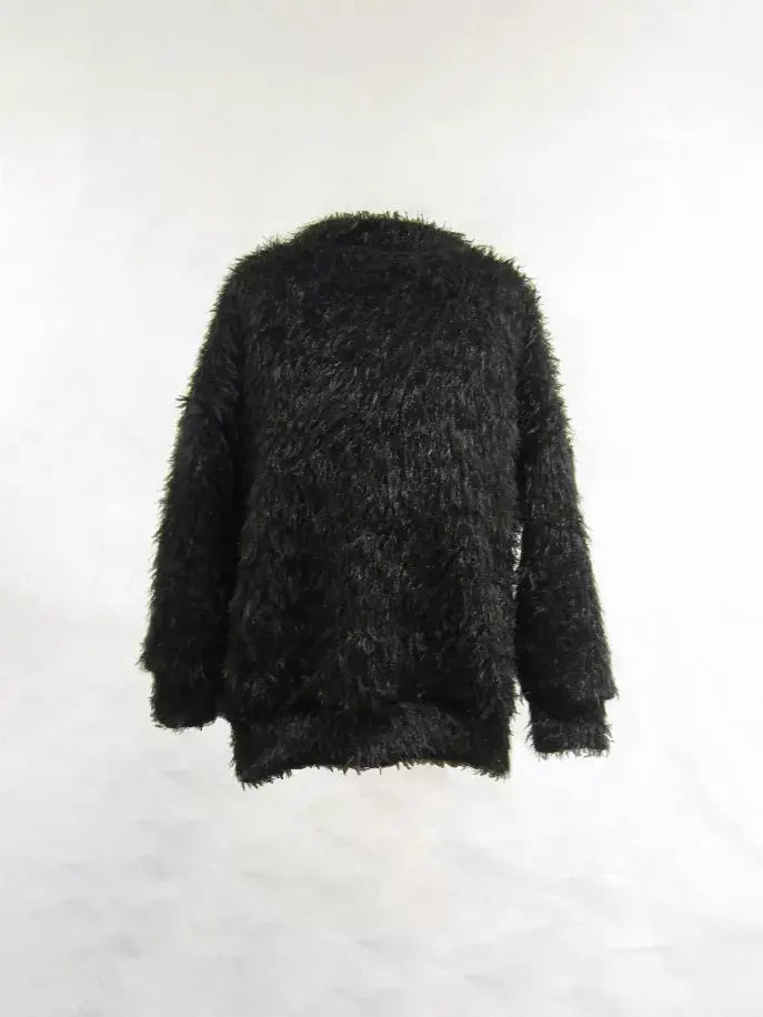 Boho Shaggy Tunic Pullover Little Mass