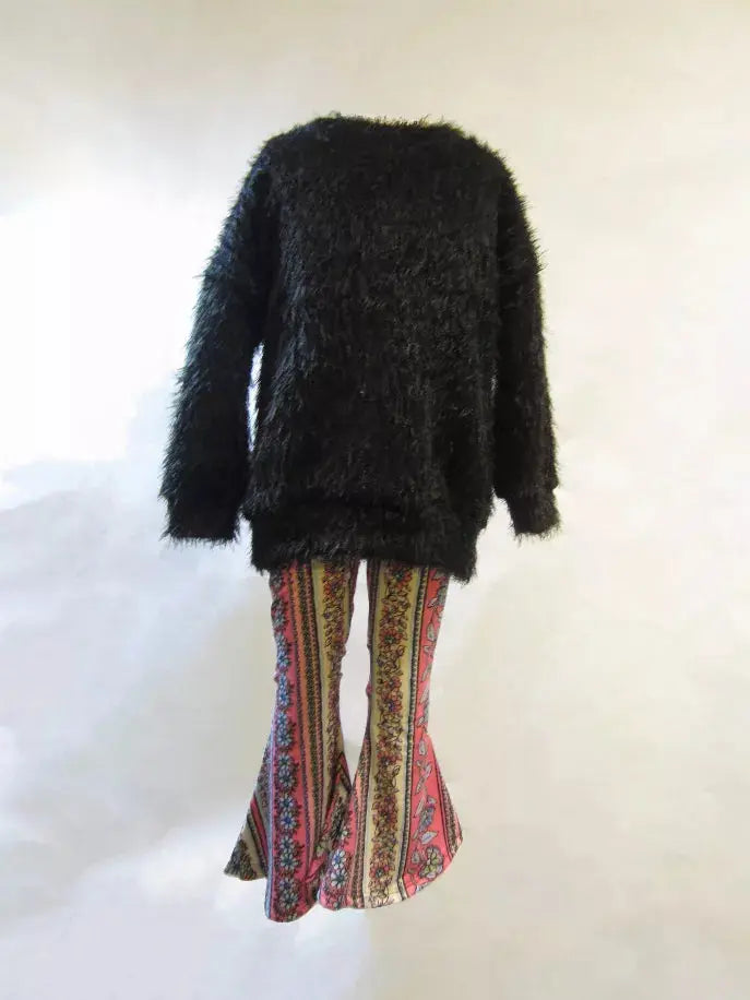 Boho Shaggy Tunic Pullover Little Mass