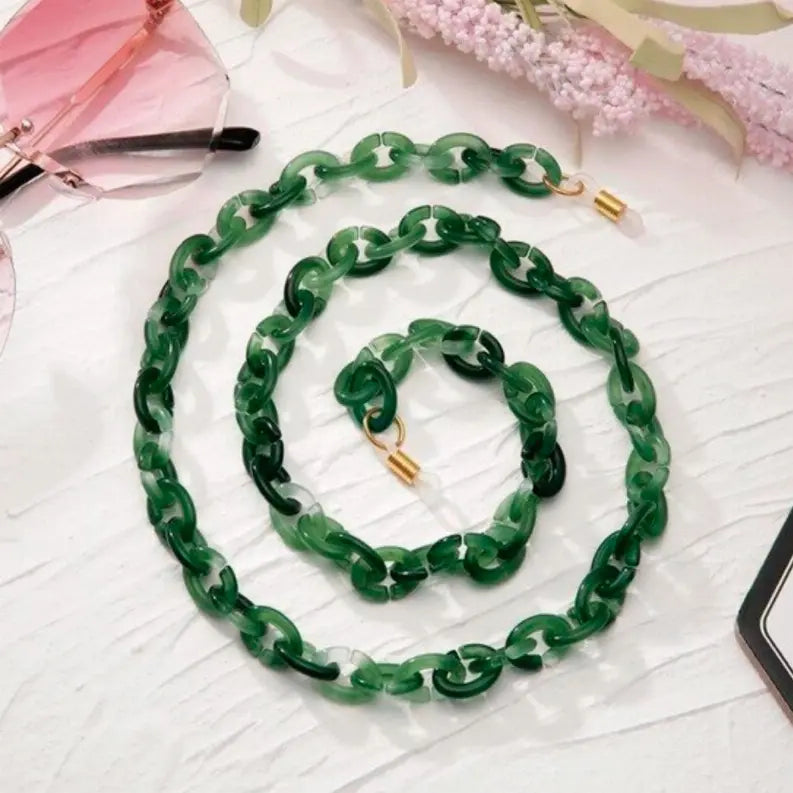 Bond Glasses & Mask Chain Claudia G Collection