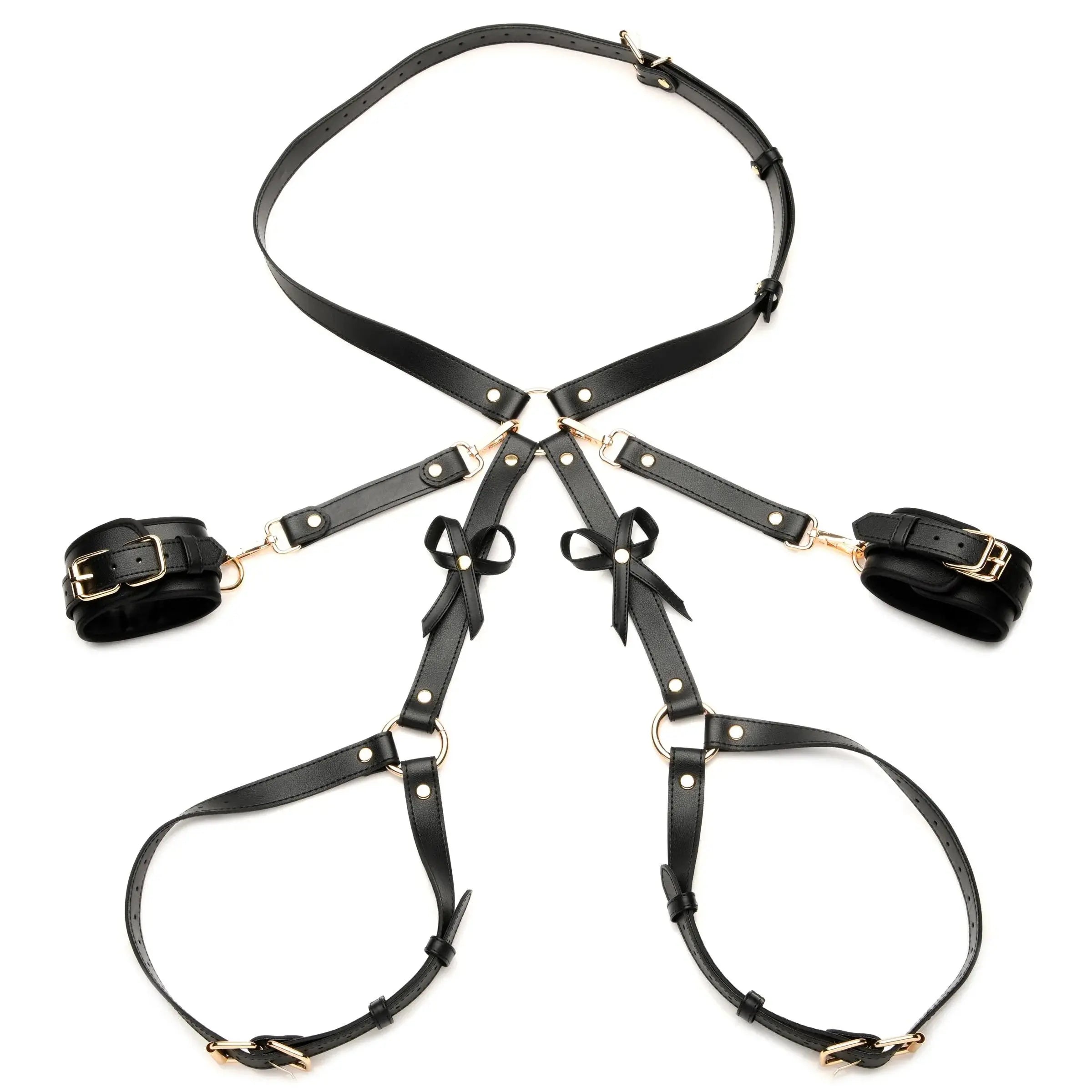 Bondage Harness With Bows - Medium/large XR Brands Strict