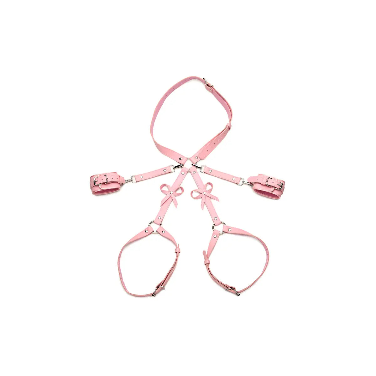 Bondage Harness with Bows M/L - Pink XR Brands