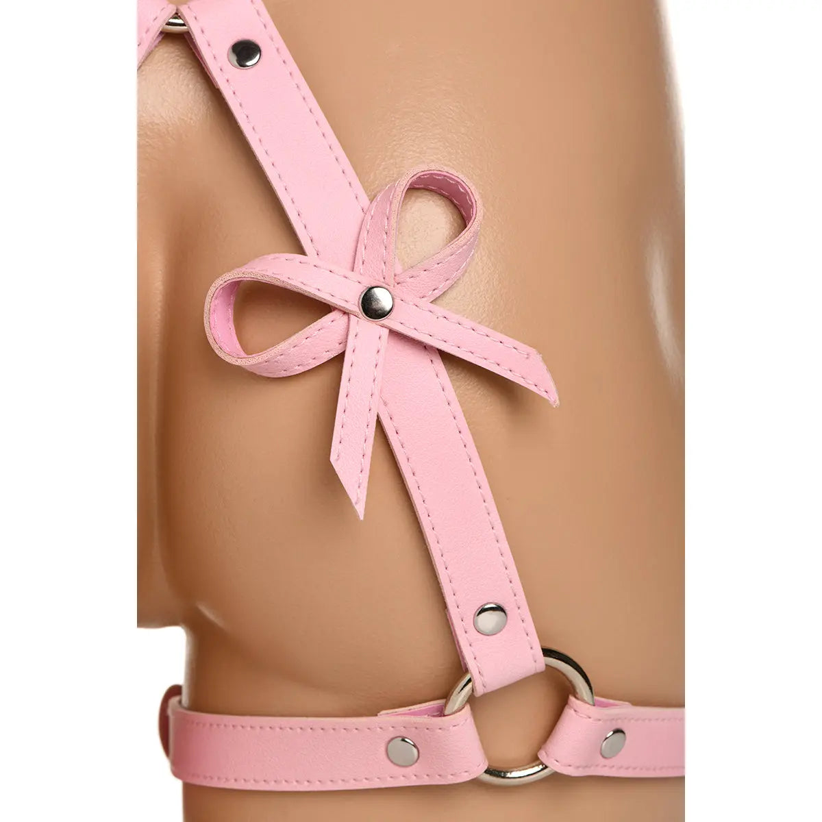 Bondage Harness with Bows M/L - Pink XR Brands