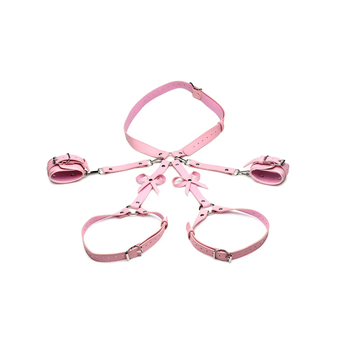 Bondage Harness with Bows M/L - Pink XR Brands