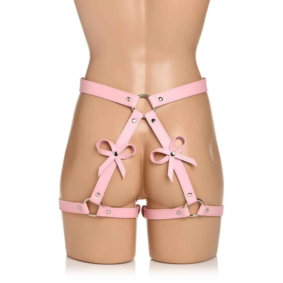 Bondage Harness with Bows XL/2XL - Pink XR Brands