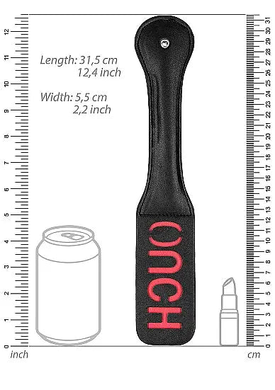 Bonded Leather Paddle Ouch" " SHOTS AMERICA