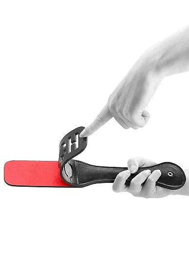 Bonded Leather Paddle Ouch" " SHOTS AMERICA