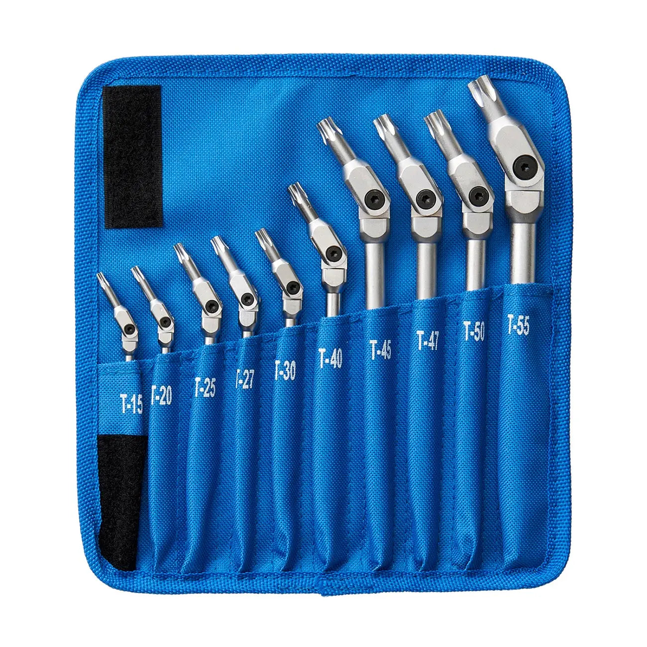 Bondhus Chrome Pivot Head Torx Tipped Wrenches With Storage Pouch (10 Piece) BONDHUS