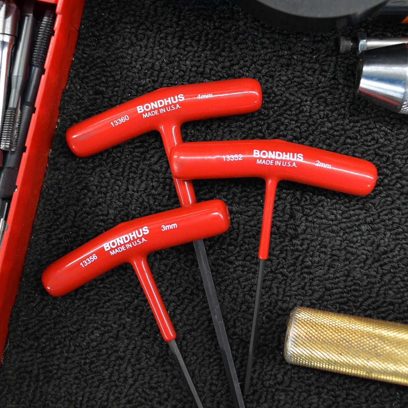 Bondhus Metric Hex T-handle Wrenches With Stand 2 To 10mm (8 Piece) BONDHUS