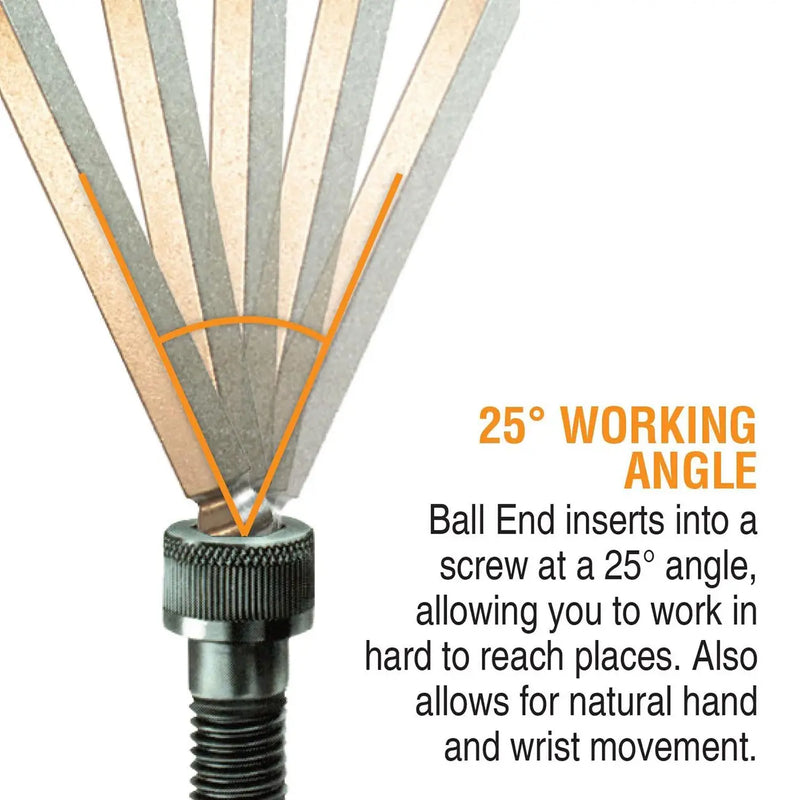 Bondhus Plated Balldriver Metric/sae Ball End Hex L-keys Double Set (22 Piece) BONDHUS