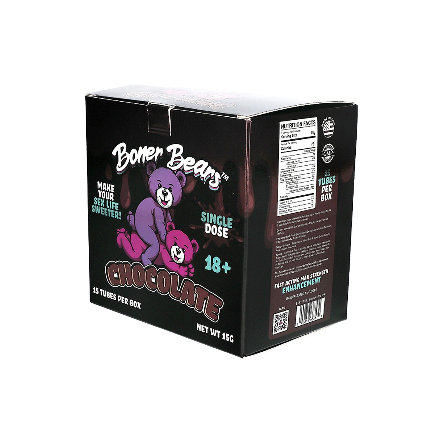 Boner Bear Liquid Chocolate 15 Ct - Display - GreatEagleInc