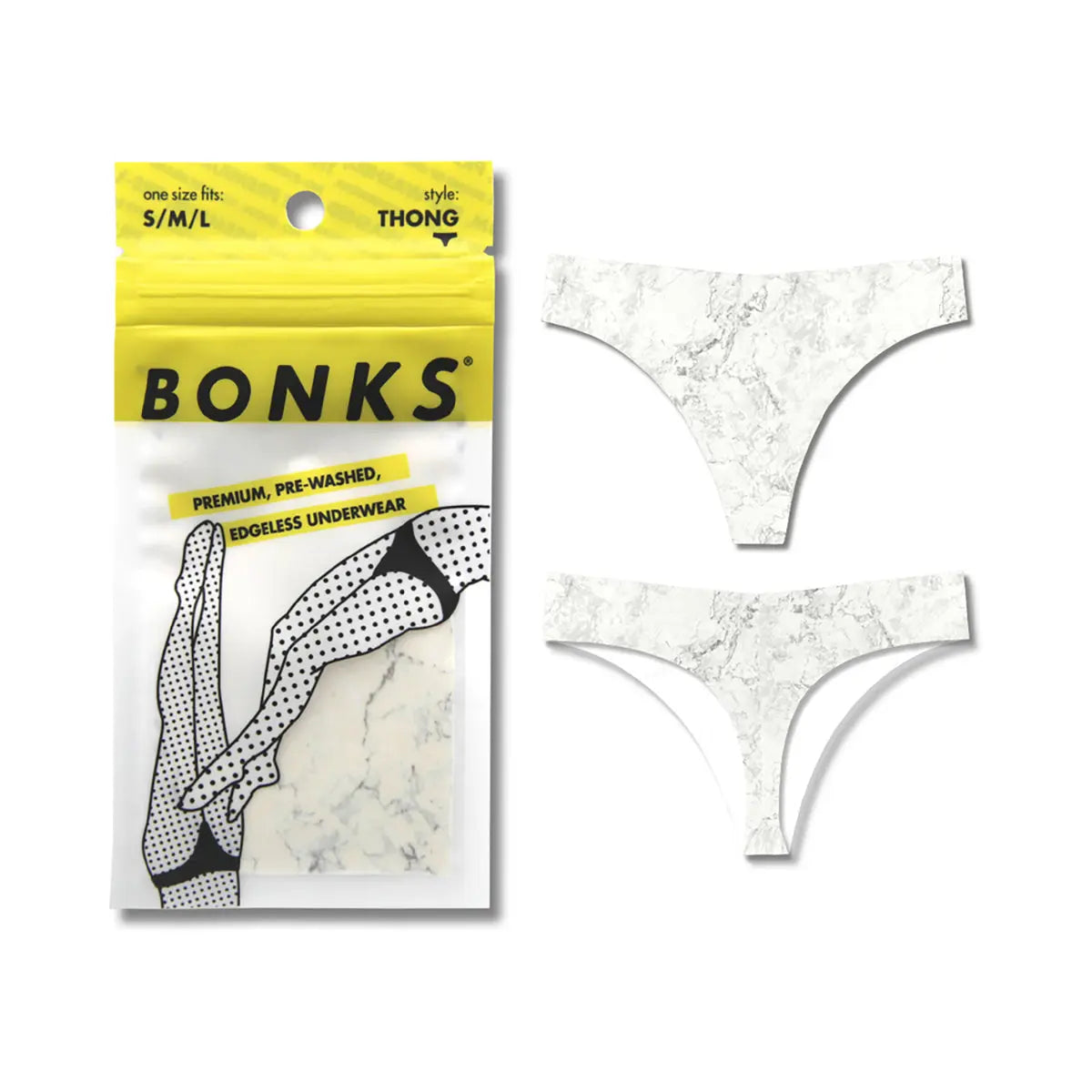 Bonks Rock Bottom Seamless Thong O/S Bonks