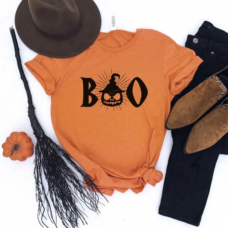 Boo pumpkin Halloween Shirt Stiles Tee
