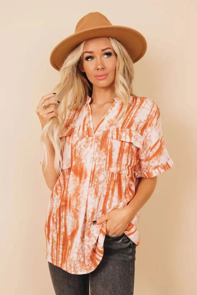Booboo Printed Blouse Stay Warm in Style