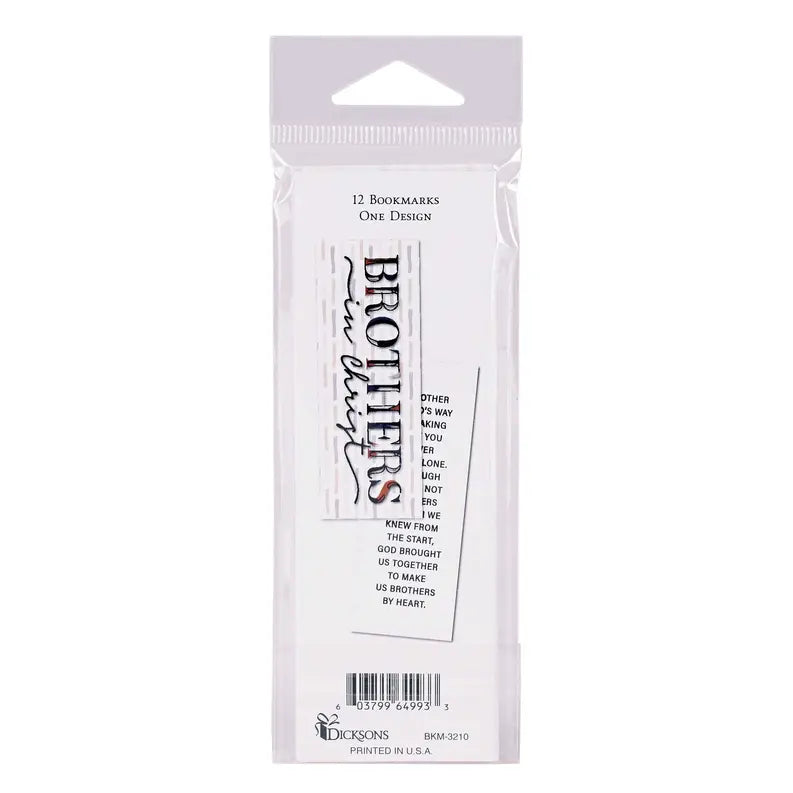 Bookmark Brothers In Christ 2x6 12-Pack Dicksons Inc