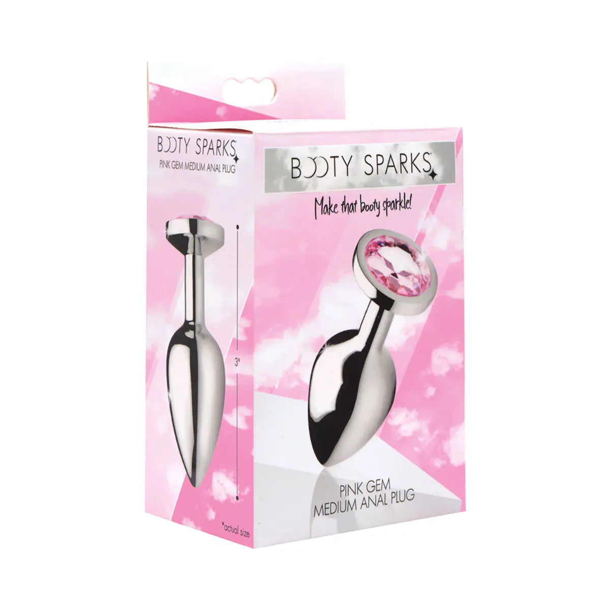 Booty Sparks Pink Gem - Med Anal Plug XR Brands