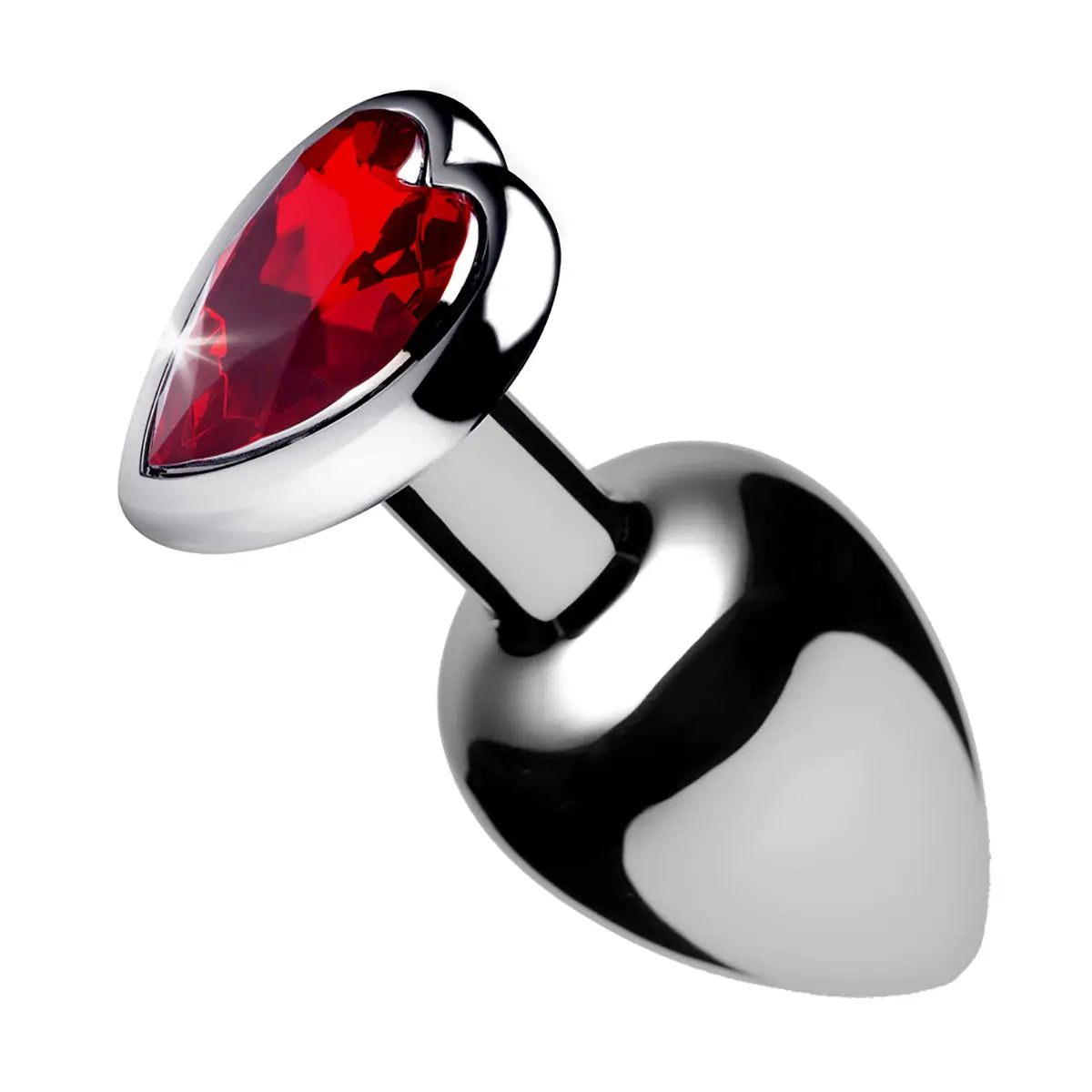 Booty Sparks Red Heart Gem Med Anal Plug XR Brands