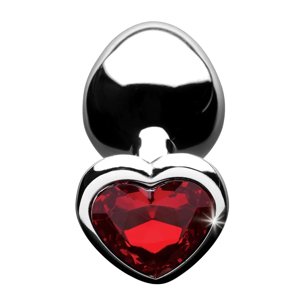 Booty Sparks Red Heart Gem Med Anal Plug XR Brands