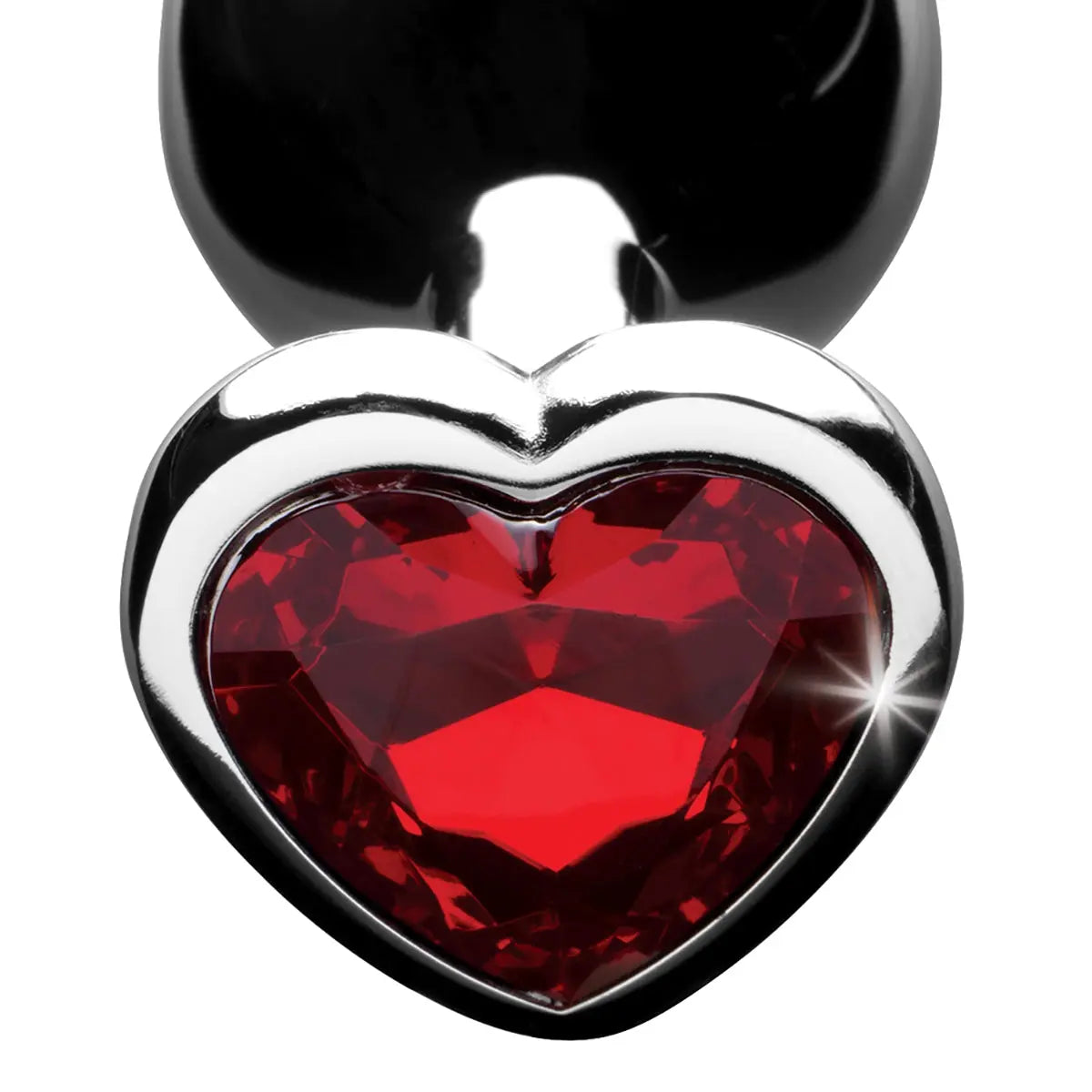 Booty Sparks Red Heart Gem Med Anal Plug XR Brands