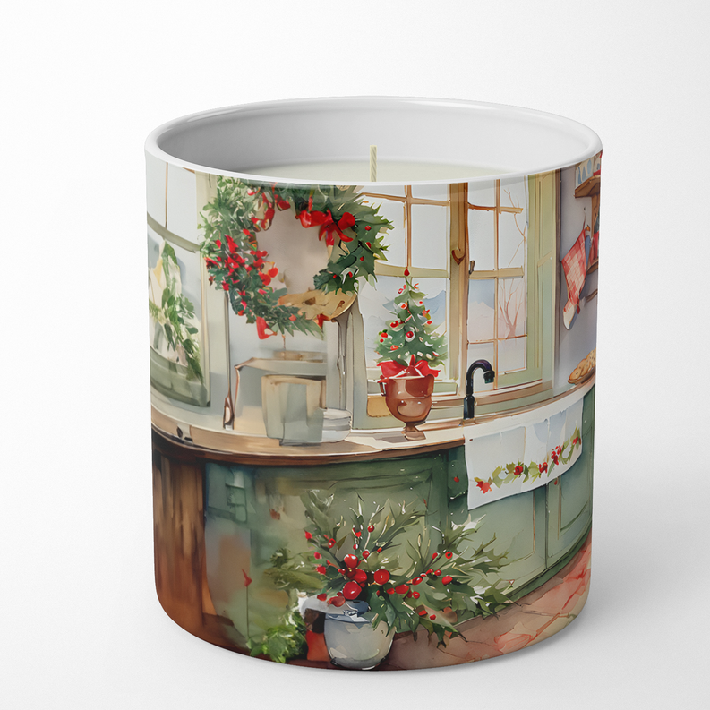 Border Collie Christmas Cookies Decorative Soy Candle Caroline's Treasures