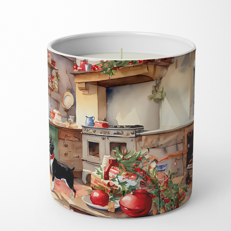 Border Collie Christmas Cookies Decorative Soy Candle Caroline's Treasures