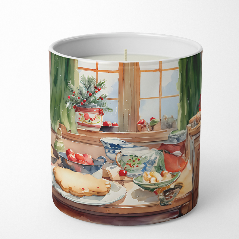 Border Collie Christmas Cookies Decorative Soy Candle Caroline's Treasures