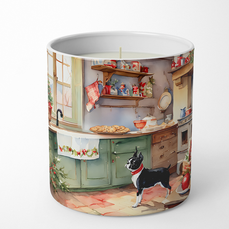 Border Collie Christmas Cookies Decorative Soy Candle Caroline's Treasures