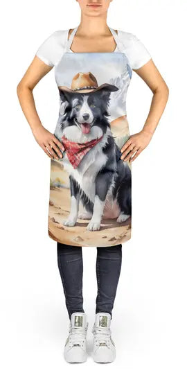 Border Collie Cowboy Welcome Apron Caroline's Treasures
