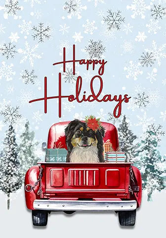 Border Collie - Hippie Hound Studio Best of Breed Holiday House and Garden Flag Best of Breed
