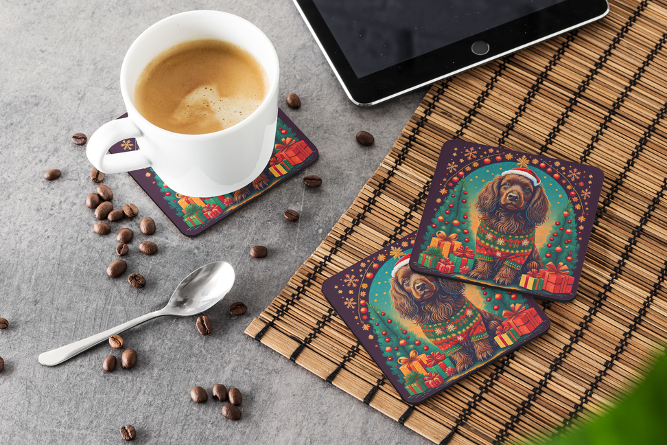 Border Terrier Christmas Pair of Pot Holders Caroline's Treasures