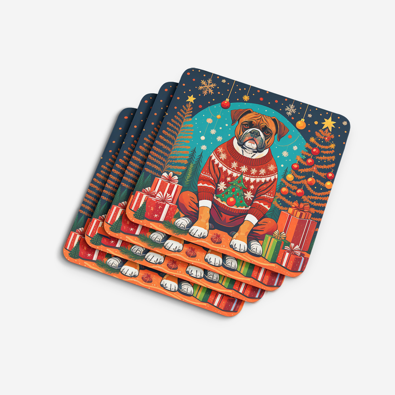 Border Terrier Christmas Pair of Pot Holders Caroline's Treasures