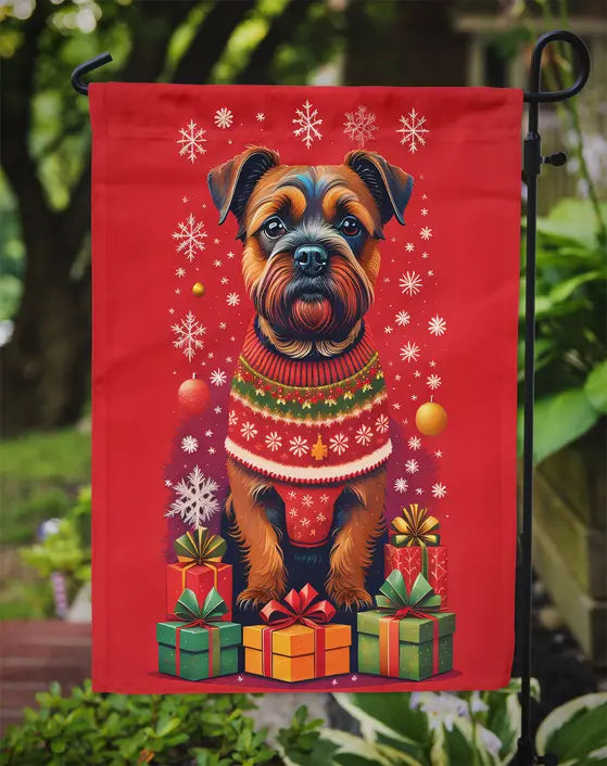Border Terrier Holiday Christmas Garden Flag Caroline's Treasures