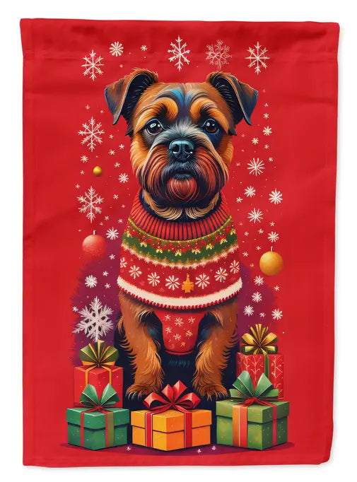 Border Terrier Holiday Christmas Garden Flag Caroline's Treasures