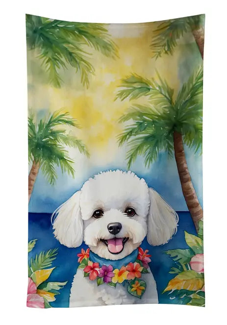 Border Terrier Luau Pair of Pot Holders Caroline's Treasures