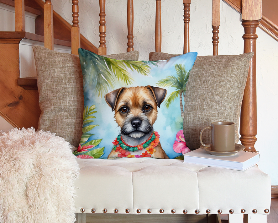 Border Terrier Luau Pair of Pot Holders Caroline's Treasures