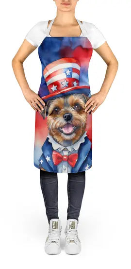 Border Terrier Patriotic American Apron Caroline's Treasures