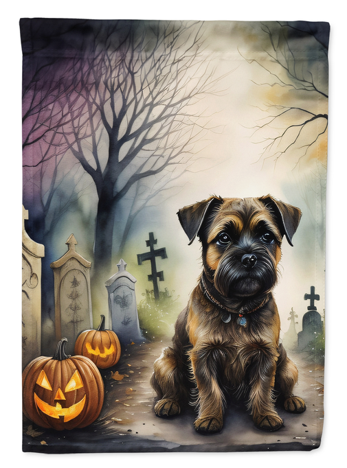 Border Terrier Spooky Halloween House Flag Caroline's Treasures