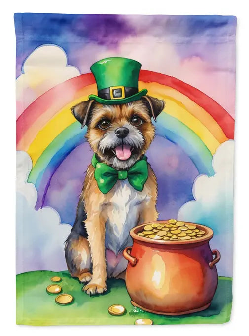 Border Terrier St Patrick's Day Garden Flag Caroline's Treasures
