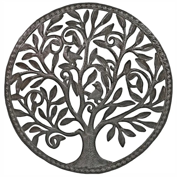 Border Tree with 2 Birds Le Primitif Galleries