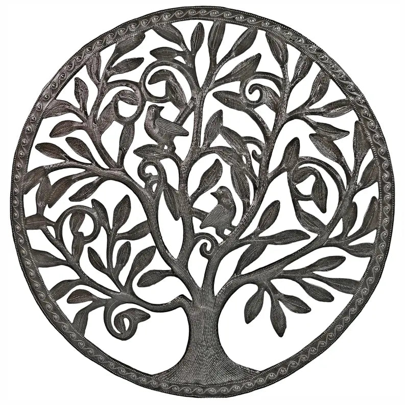 Border Tree with 2 Birds Le Primitif Galleries